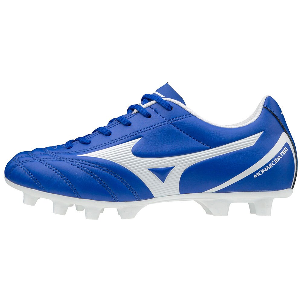 Chuteiras Mizuno Monarcida Neo Select - Mulher - Azuis/Branco - SWGDP7329